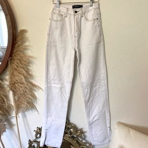 Lioness Alabama Jeans White. Size XXS.